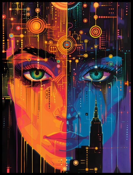 Plakat 60x80cm Cyfrowa Psyche zdjęcie 2