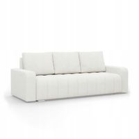 KANAPA ABRIELLE BIAŁA Kremowa Rozkładana Wygodna Funkcja Spania Sofa