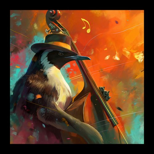 Plakat 20x20cm Pingwinia Nuta na Arena.pl