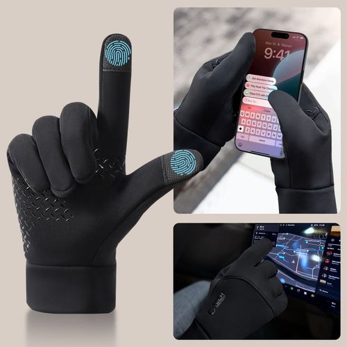 tech-protect wg01 winter touchscreen gloves m black na Arena.pl