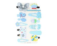 Komplet spinek dziecięcych niebieskie 14 sztuk