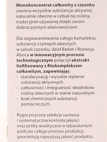 Czosnek monokoncentrat - Aboca - 50kaps na Arena.pl