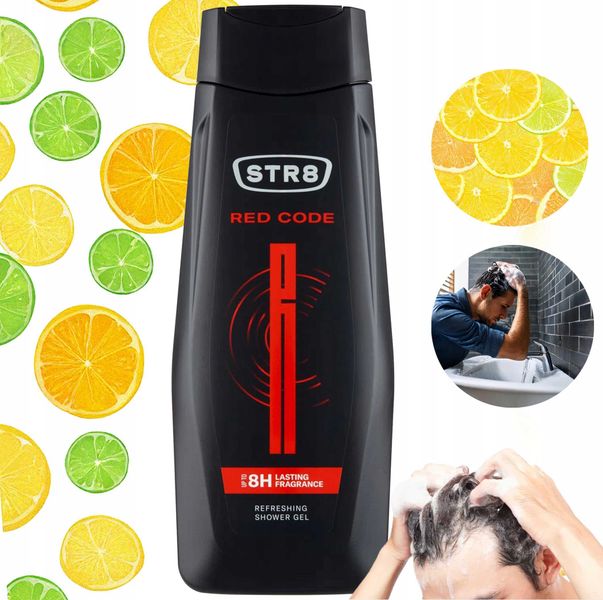 STR8 Żel Pod Prysznic 400ml Red Code zdjęcie 3