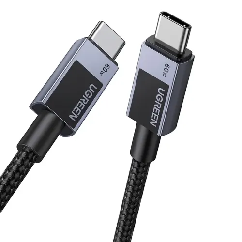 kabel usb-c do usb-c ugreen l524, 60w, pd, 3m (szary) na Arena.pl