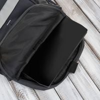 plecak męski do pracy do szkoły szary wegański na laptopa