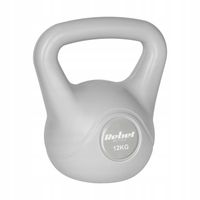 Kettlebell 12kg szary kettle hantel odważnik kula do ćwiczeń ABS Rebel