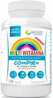 WISH Multiwitamina witaminy dla dzieci od 6 roku życia 120 tabletek