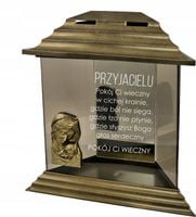 ZNICZ ZŁOTY LED z dedykacją GRAWEREM imieniem dla Przyjaciela Kolegi