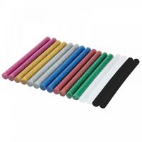 wkłady klejowe brokat 8*100 mm 12 szt. mix kolorów - ded7579