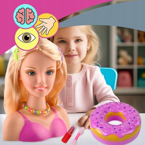 LALKA GŁÓWKA głowa lalki do czesania układania fryzur i malowania makijażu na Arena.pl