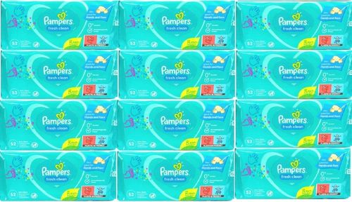 Pampers Chusteczki FRESH CLEAN 12x52 szt. na Arena.pl