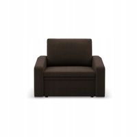 SOFA KANAPA FOTEL ORBIT 80 BRĄZOWY Rozkładany Funkcja Spania PLECIONKA