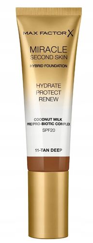 Max Factor Miracle Second Skin Hydrating Foundation 11 Tan Deep na Arena.pl