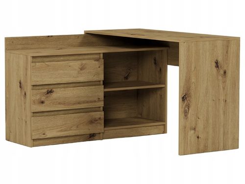 Biurko narożne i komoda zestaw 120x50 artisan N-15 na Arena.pl