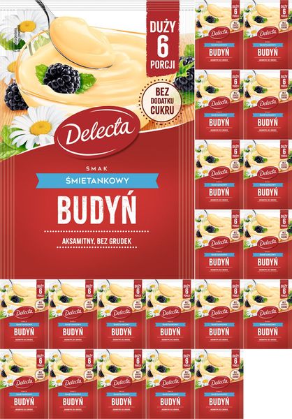 (x20) DELECTA Budyń Śmietankowy 64g zdjęcie 1