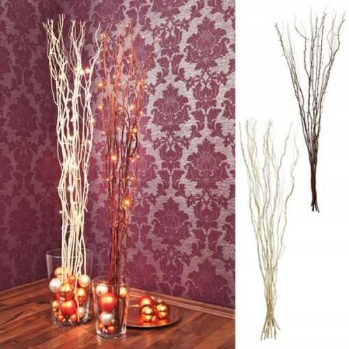 ZESTAW 2X GAŁĄZKI WIERZBOWE PODŚWIETLANE LED 120CM 3xAA brązowe WIERZBA na Arena.pl