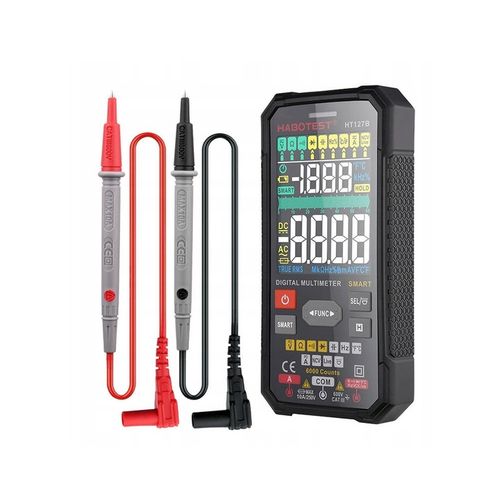 CYFROWY MULTIMETR UNIWERSALNY TRUE RMS NCV LATARKA LED + KABLE ETUI na Arena.pl