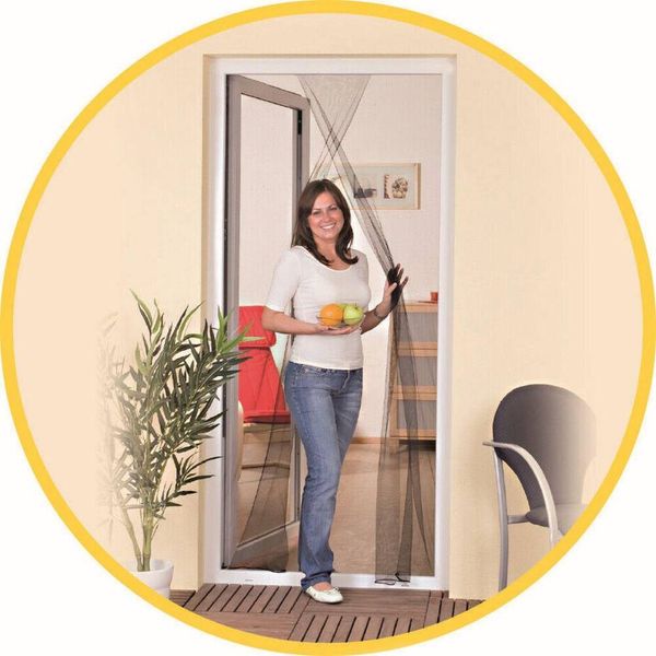 MOSKITIERA DRZWI 2X60X210 CZARNY zdjęcie 2