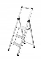 Schodki składane aluminiowe HAILO DK40 BasicLine, 3 stopnie, super wąskie