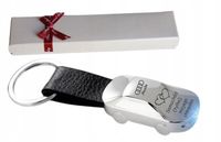 Breloczek samochód z latarką LED, z Twoim GRAWEREM na WALENTYNKI prezent