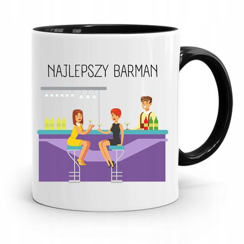 Kubek Prezent Dla Barmana Najlepszy Barman Prezent Z Nadrukiem Ze Zdjęciem na Arena.pl