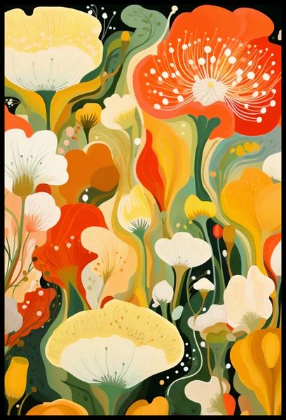 Plakat 68x101cm Kwiatowy Raj zdjęcie 2