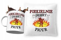 Zestaw Dla Piotra Poduszka + Kubek Na Prezent Z Nadrukiem Ze Zdjęciem