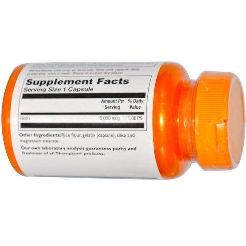 Thompson Biotyna B7 5000 mcg 60 kapsułek na Arena.pl