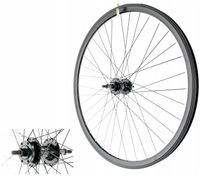 KOŁO ROWEROWE 27,5 CALI TYŁ TYLNE WOLNOBIEG TARCZOWE DISC STOŻKOWE CZARNE