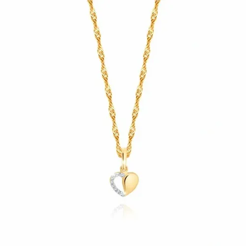 Złoty Łańcuszek 333 Naszyjnik Wisiorek Serce Grawer UPOMINEK GRATIS na Arena.pl