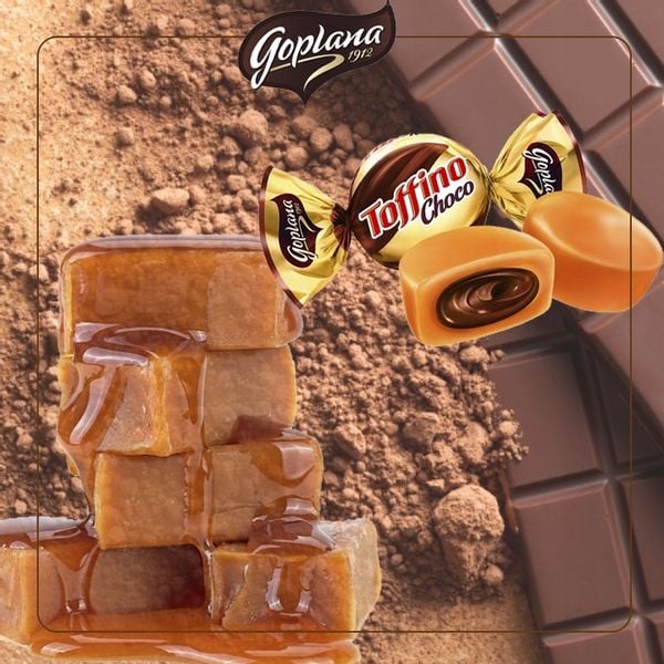 Goplana Toffino Cukierki Czekoladowe Toffi 2,5 kg zdjęcie 2