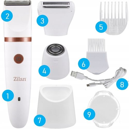 GOLARKA DAMSKA DEPILATOR DO CIAŁA BIKINI NÓG PACH WODOODPORNA USB 3W1 na Arena.pl