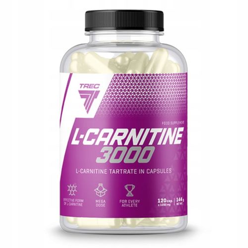 TREC NUTRITION L-CARNITINE 3000 - WIELOZADANIOWE KAPSUŁKI, REDUKCJA TKANKI na Arena.pl
