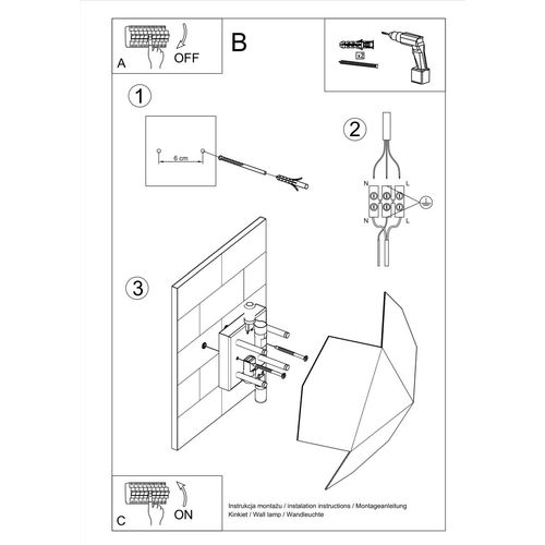 Kinkiet TRE czarny na Arena.pl