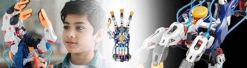 Zabawki Dla Dzieci Interaktywne Edukacyjne Robot Hydrauliczna Ręka Cyborga na Arena.pl