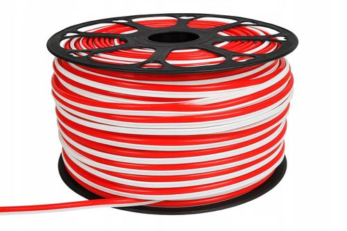 Neon Frez Czerwony 6mm silikonowa osłona LED do napisów montaż Zig Zag na Arena.pl