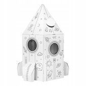 Tektorado Tekturowa rakieta do złożenia i kolorowania - Niezwykła Rakieta