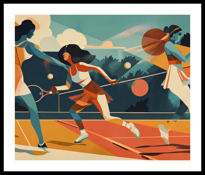 Plakat 60x50cm Mistrzynie Kortu zdjęcie 3