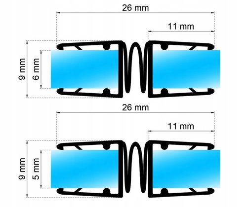 USZCZELKA ŁĄCZĄCA do kabiny 200cm 5 6mm US-07 na Arena.pl