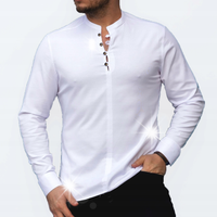 KOSZULA MĘSKA 3XL BIAŁA BAWELNIANA PREMIUM ELEGANCKA DŁUGI RĘKAW DUŻA