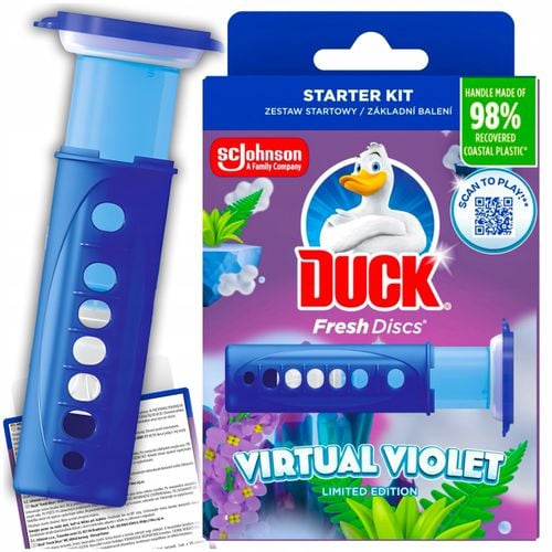 duck fresh discs virtual violet - żelowy krążek do toalety 36ml + aplikator na Arena.pl