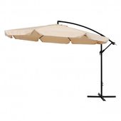 PARASOL OGRODOWY MULTIGARDEN 3.5M KORBOWY BEZOWY 8 RAMION
