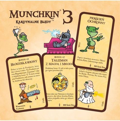 Gra Munchkin 3 Kardynalne Błędy Dodatek na Arena.pl
