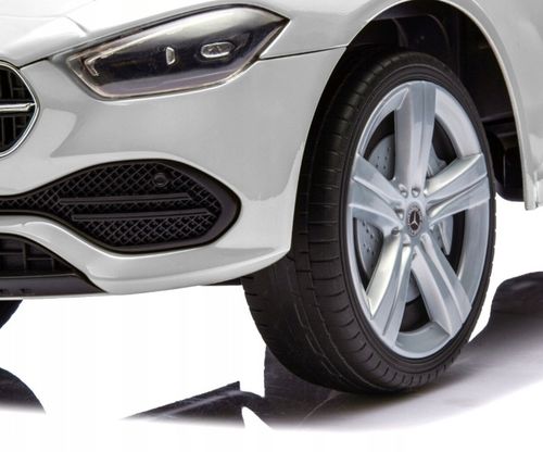 Mercedes C-Class Pojazd Z Rączką Dla Dzieci Jeźdźik Autko Pchacz Biały 12m+ na Arena.pl