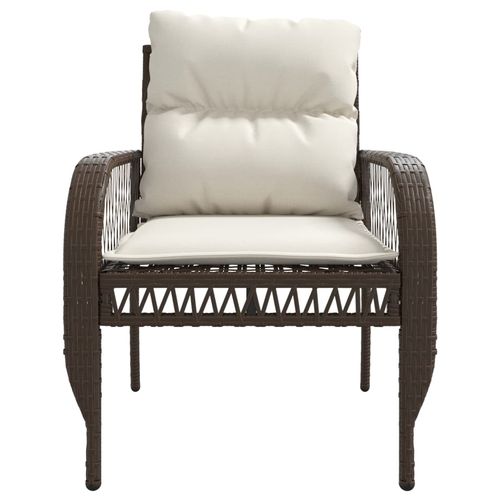 4-cz zestaw wypoczynkowy do ogrodu, poduszki, brązowy rattan PE na Arena.pl