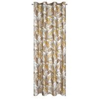 Zasłona Bari 140x250 cm biała ruda welwetowa na przelotkach