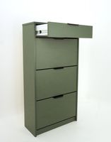 Szafka na buty z szufladą Roma SM kolor DYMIONA ZIELEŃ CZARNE UCHWYTY (NK)