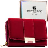 portfel damski eko ptn 0015-thu-9563 bordo