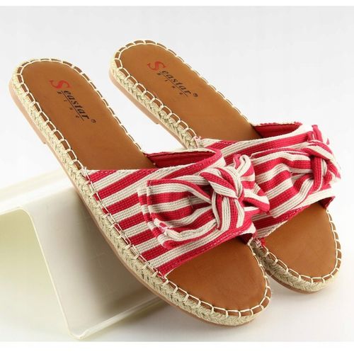 Klapki espadryle czerwone LL-133P Red r.41 na Arena.pl