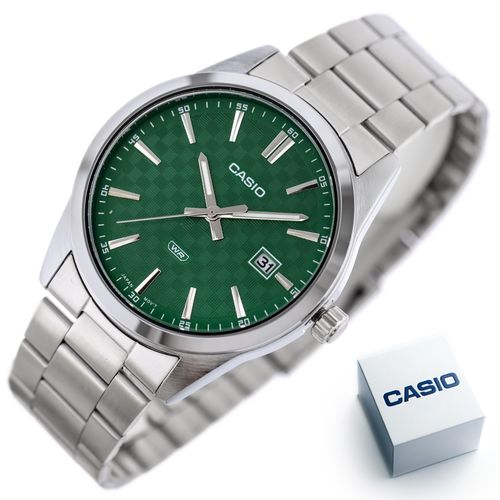 ZEGAREK MĘSKI CASIO MTP-VD03D-3A1 Green + BOX na Arena.pl